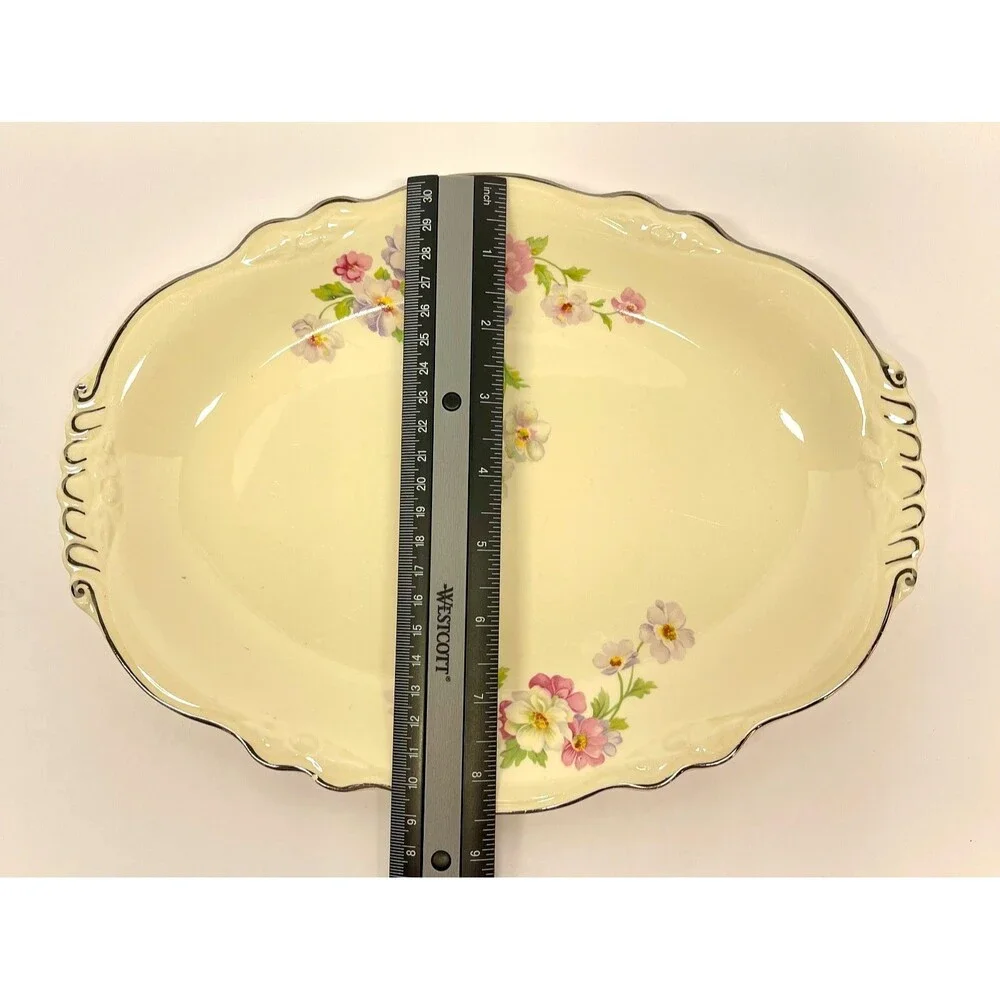 Vintage Homer Laughlin Virginia Rose 11.5